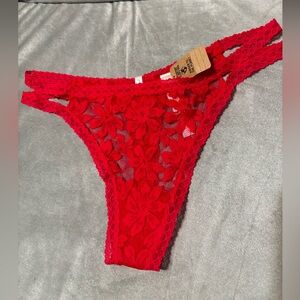Pink Victoria Secrets underwear thong